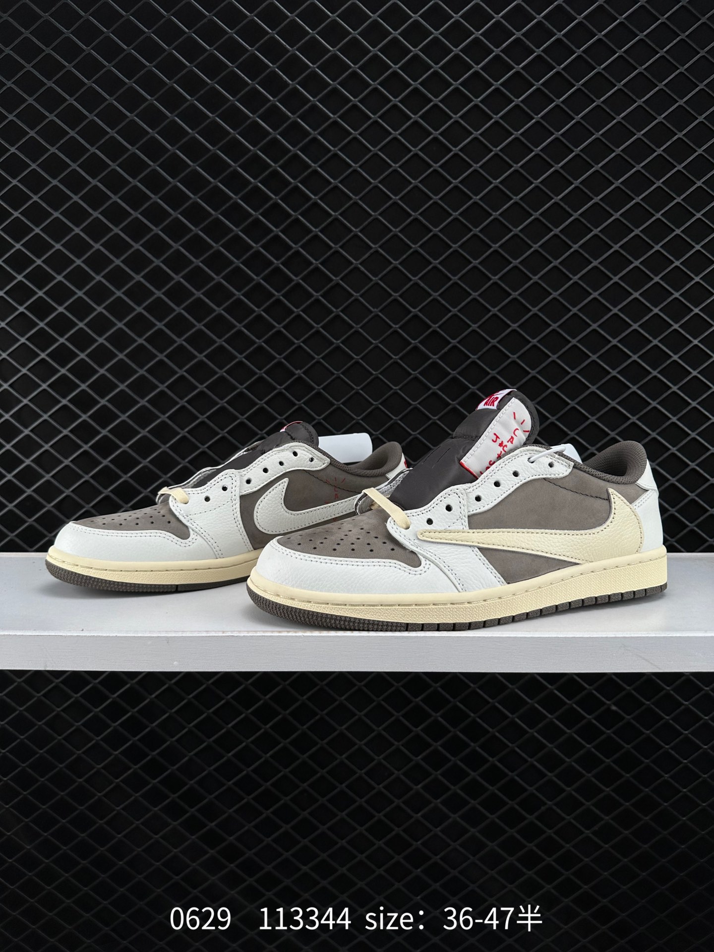 Fragment Design x Travis Scott x Nike Air Jordan 1 Low OG SP”Military Blue”